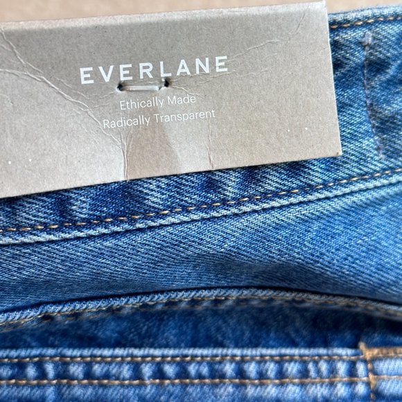 Everlane Jeans The Curvy 90s Cheeky Straight Ankle Crop Organic Size 27 NWT - Picture 5 of 15